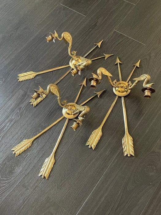 Applique murale - Bronze doré - H : 51 cm, Antiek en Kunst, Antiek | Overige Antiek