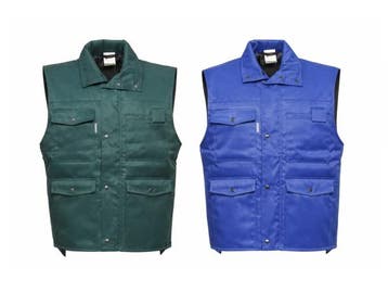 Veiling - Havep bodywarmer maat L set 2-delig groen/blauw