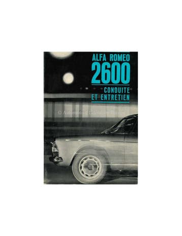 1963 ALFA ROMEO 2600 INSTRUCTIEBOEKJE FRANS, Ophalen of Verzenden