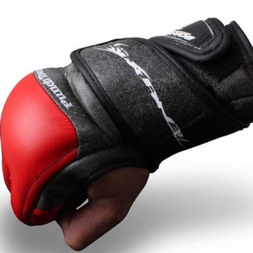 Punch Town Tenebrae MMA Trainings Handschoenen Rood Zwart, Verzenden, Nieuw, Overige, Vechtsportbescherming