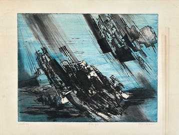 Terry Haass (1923-2016) - Abstraction - Senetosa - Épreuve, Antiek en Kunst