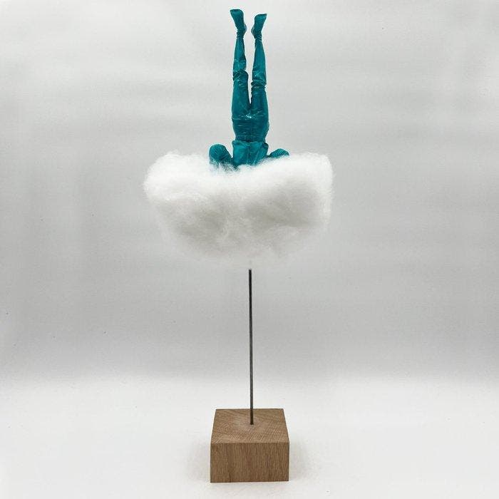 Coco de Paris - Blue man in the sky, Antiquités & Art, Art | Objets design