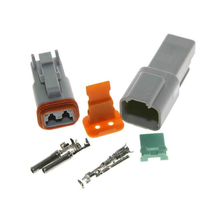 Deutsch-DT Connector Set 2-Polig, Complete set 2-pins (stekk, Autos : Pièces & Accessoires, Électronique & Câbles, Enlèvement ou Envoi