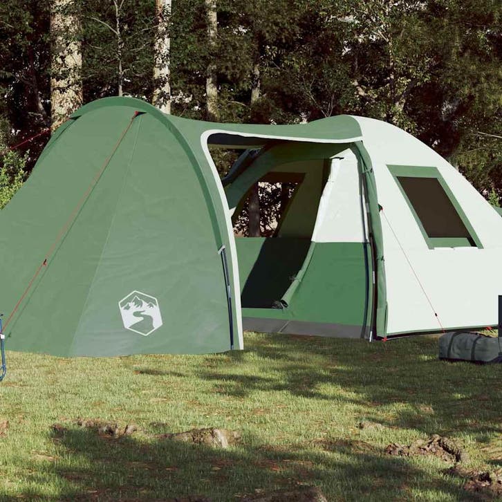vidaXL Koepeltent 6-persoons waterdicht groen, Caravans en Kamperen, Tenten, Nieuw, Verzenden