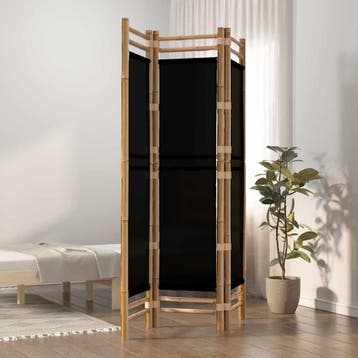 vidaXL Kamerscherm 3-panelen inklapbaar 120 cm bamboe en, Verzenden