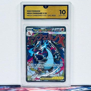 Pokémon Graded card - MEGA CHARIZARD 023 - Pokémon - GG 10, Nieuw
