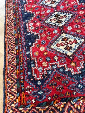 Indo Afshar zijde - no reserve price - handgeknoopt - wol -, Nieuw