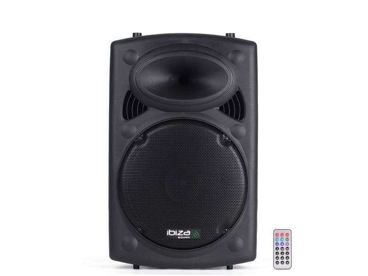 Ibiza SLK10A-BT Actieve Bluetooth Speaker USB/SD 400W, TV, Hi-fi & Vidéo, Enceintes