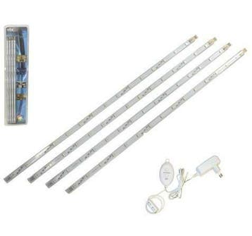 RGB LED STRIP - plug & play 4x 40cm, Verzenden, Nieuw, Kabel of Snoer