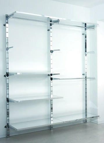 *TIP*  Wandstaander van verchroomd staal 240 cm hoog, Ophalen of Verzenden