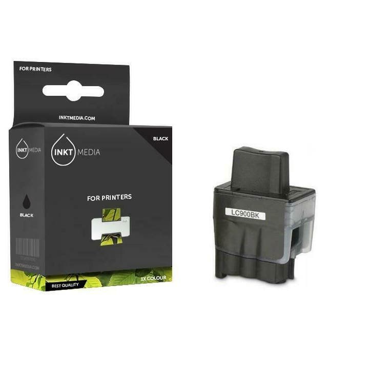 Brother LC-900BK  inktcartridge Zwart  inktmedia huismerk, Computers en Software, Printers, Verzenden