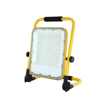 AANBIEDING LED Accu Bouwlamp Floodlight 100 Watt Daglicht, Verzenden, Nieuw, 50 tot 200 watt, Lamp met armatuur