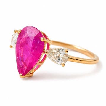 Zonder minimumprijs - Ring - 14 karaat Geel goud - 2.48ct., Handtassen en Accessoires, Ringen, Nieuw