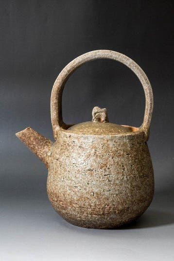 Théière Dobin en céramique Yakishime, poterie non émaillée.