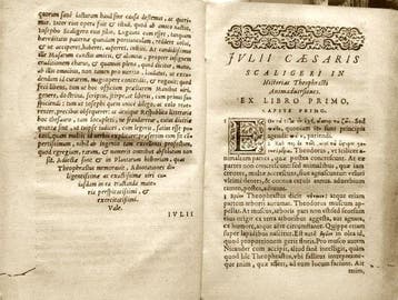 Scaligero Giulio Cesare. - Commentario alla Botanica di