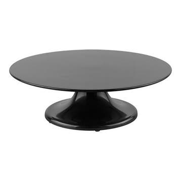 Taartstandaard | Zwart | Melamine | Draaivoet | Max. Ø320mm, Verzenden