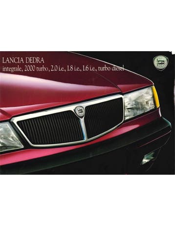 1992 LANCIA DEDRA BROCHURE NEDERLANDS, Ophalen of Verzenden