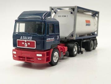 Herpa H0 - Modeltreinvoertuigen (2) - Twee MAN vrachtwagens, Nieuw