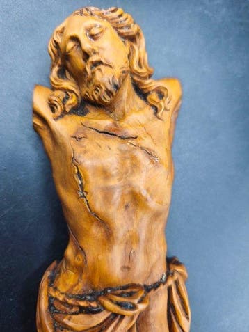 Crucifix - Hout - 1800-1850 - Corpus Christi - 21 cm