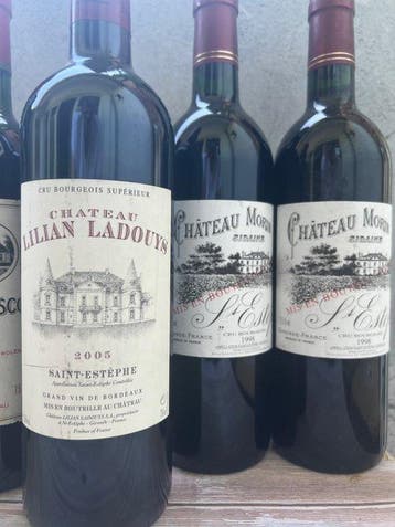 1981 1999 x 2 Chateau Le Boscq 2005 Chateau Lilian Ladouys &, Collections, Vins