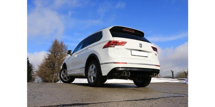 FOX VW Tiguan II Diesel - 4motion einddemper dwars - 2x80 ty, Auto-onderdelen, Uitlaatsystemen, Nieuw, Verzenden