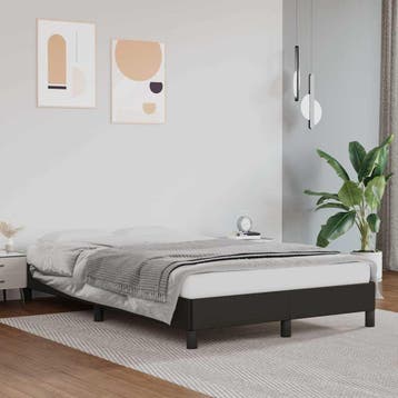 vidaXL Bedframe kunstleer zwart 120x200 cm, Verzenden