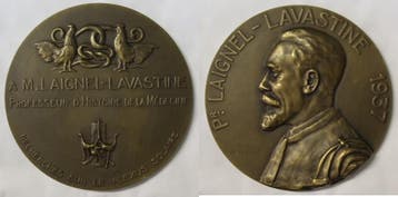 France Frankreich Medaille Professor Laignel Lavastine 1937, Timbres & Monnaies, Verzenden