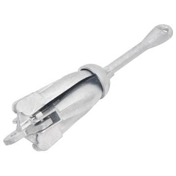 vidaXL Anker inklapbaar 3,2 kg smeedijzer zilverkleurig, Verzenden, Nieuw