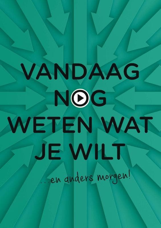 Vandaag nog weten wat je wilt / Vandaag nog... 9789462722453, Boeken, Psychologie, Zo goed als nieuw, Verzenden
