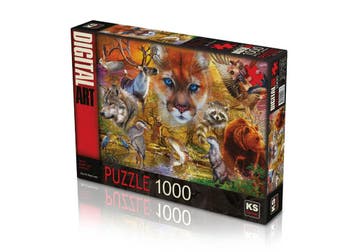 Legpuzzel North American animals 1000 stukjes, Hobby en Vrije tijd, Verzenden, Nieuw