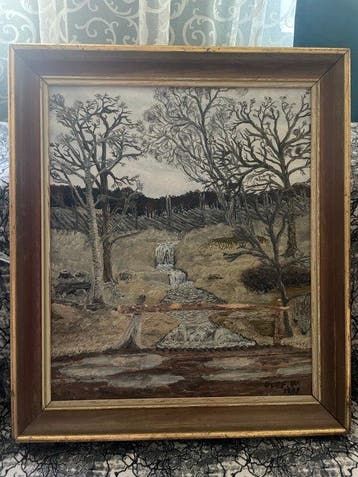 Swedish School (XX), signed „Olof. W.“ - Nordic Landscape