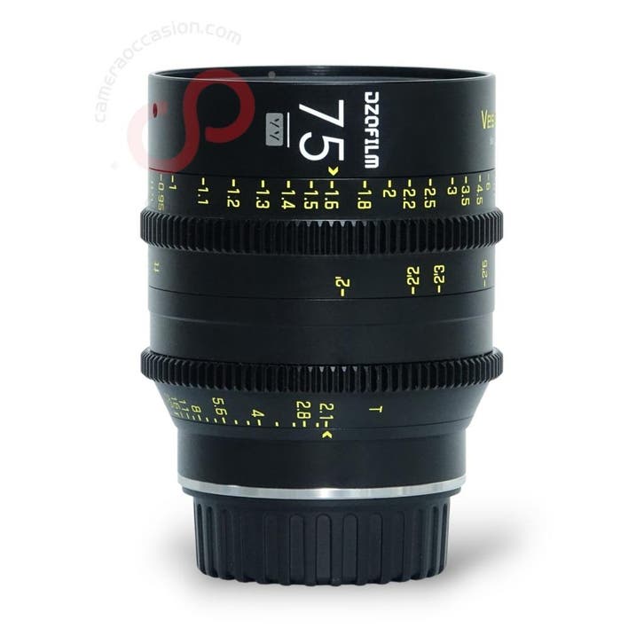 DZOFilm 75mm 2.1 Canon EF mount nr. 1007, TV, Hi-fi & Vidéo, Photo | Lentilles & Objectifs, Enlèvement ou Envoi