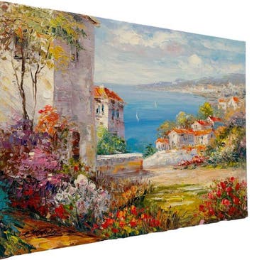 Christof Vevers (1962) - French Riviera - Jardin fleuri sur