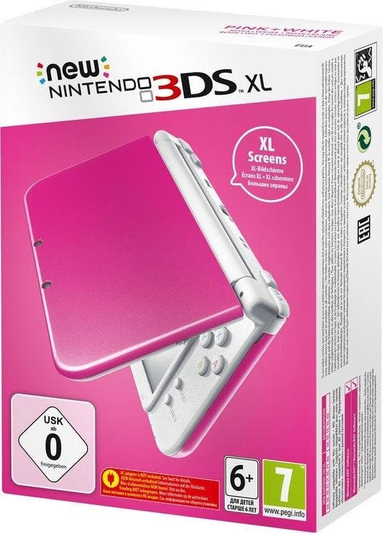 New Nintendo 3DS XL Roze/Wit in Doos (Nette Staat), Games en Spelcomputers, Spelcomputers | Nintendo 2DS en 3DS, Zo goed als nieuw