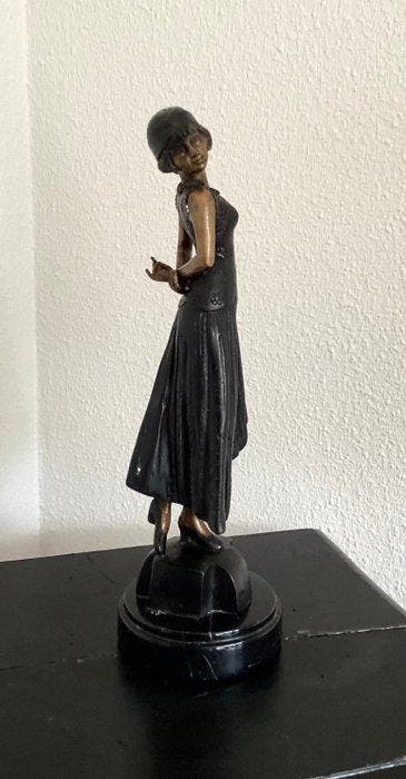 Beeld, La Danseuse - 32 cm - Brons, Marmer, Antiek en Kunst, Curiosa en Brocante