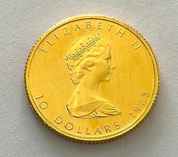 Canada. 10 Dollars 1985 - Maple Leaf - 1/4 oz Gold, Timbres & Monnaies, Métaux nobles & Lingots