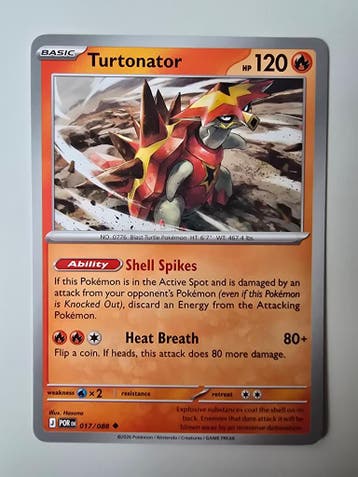 TURTONATOR (PERFECT ORDER 017/088) (TRADING CARD)