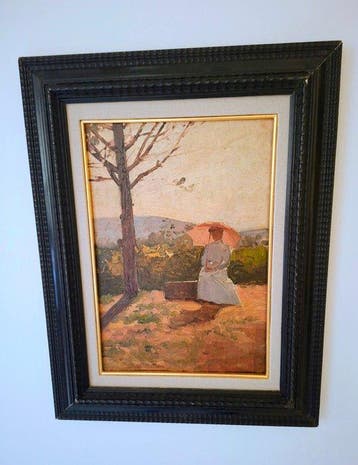 Silvestro Lega (1826-1895), Attribué(e) à - Dama con