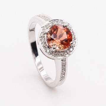 Zonder minimumprijs - Ring - 18 karaat Witgoud - 2.93ct. tw.