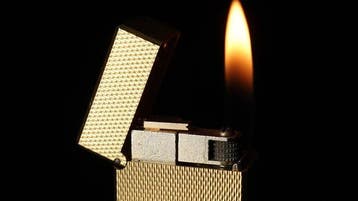 Dunill - Barley Pattern Rollagas Lighter - Zonder