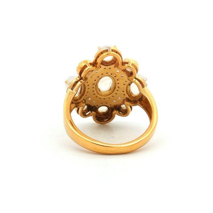 Zonder minimumprijs - Ring Zilver - 3.81ct. tw. Gemengde, Bijoux, Sacs & Beauté, Bagues
