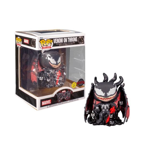 Funko Pop!  Venom - Venom on Throne  in the Dark Deluxe #965, Collections, Jouets miniatures, Envoi