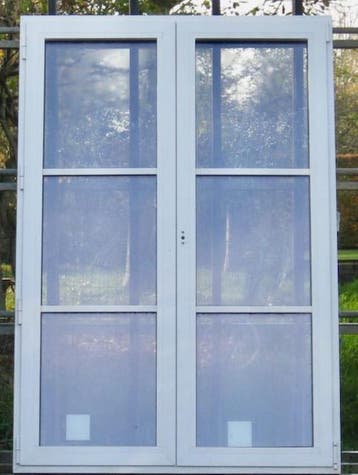 aluminium raam , chassis , venster 124 x 183 wit, 75 tot 150 cm, Raamkozijn, Ophalen of Verzenden, 150 tot 225 cm