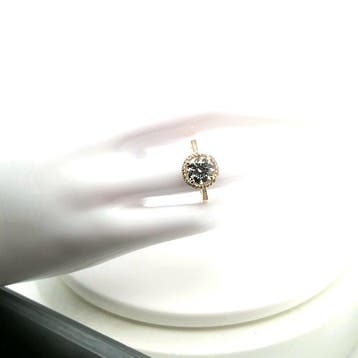 Zonder minimumprijs - Ring - 14 karaat Geel goud - 2.33ct., Nieuw