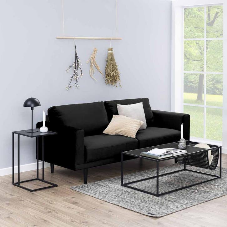 Houten bijzettafel | Zwart | Laptoptafel | 43x63 cm, Maison & Meubles, Tables | Tables de salon, Envoi