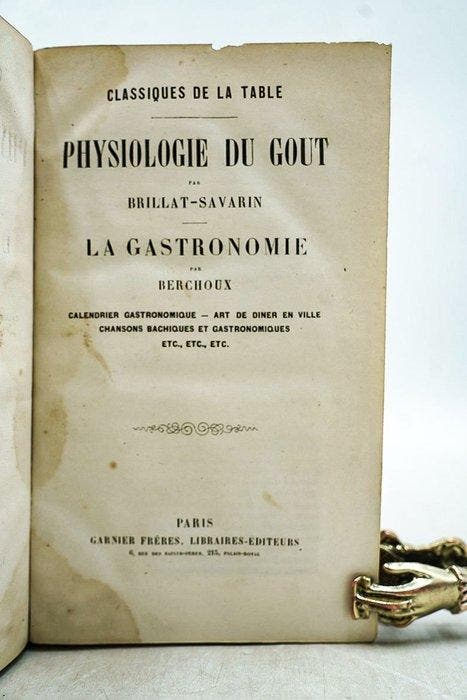 Jean-Anthelme Brillat-Savarin & Joseph de Berchoux -, Antiquités & Art, Antiquités | Livres & Manuscrits