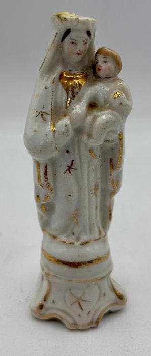 sculptuur, Gruppo devozionale - 12 cm - Porselein, Antiek en Kunst