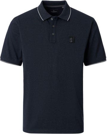 CASAMODA Polo Jersey Tipping Navy maat Maat 52/54 (L) Heren, Kleding | Heren, Polo's, Maat 52/54 (L), CASAMODA, Nieuw, Verzenden
