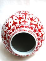 dekselvaas - Porselein - handgeschilderd, Antiek en Kunst