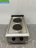 RVS Mareno 2 pits elektrisch fornuis kookplaat 40 cm 400V, Ophalen of Verzenden, Nieuw in verpakking